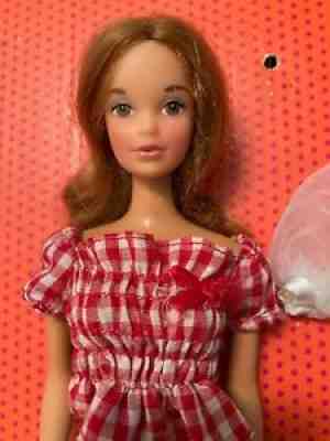 VINTAGE BARBIE QUICK CURL KELLEY KELLY DOLL STEFFIE FACE + DRESS