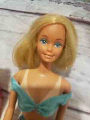 Sun Lovin' Malibu Barbie #1067 Tan Lines 1966 Mattel Superstar Era 1978 on box