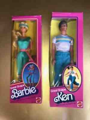 GREAT SHAPE BARBIE & KEN DOLL SET 1983 MATTEL 7025 7318 SEALED