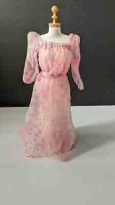 Vintage KISSING BARBIE DRESS #2597 PINK GOWN ORIGINAL