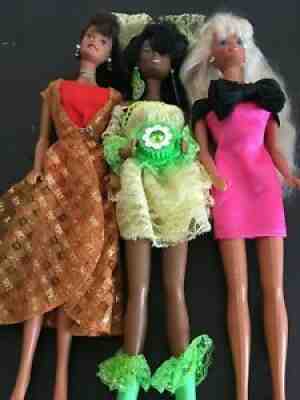 Barbie lot. (3) 1988 China/1966 Malaysia/1966 Malaysia