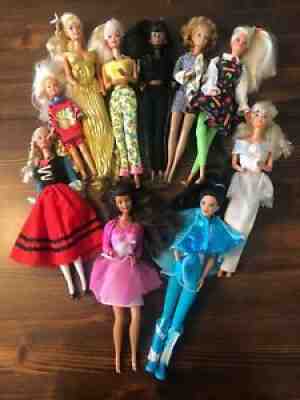 Vintage Barbies/Barbie and the Rockers stage instruments Â set-up Lot