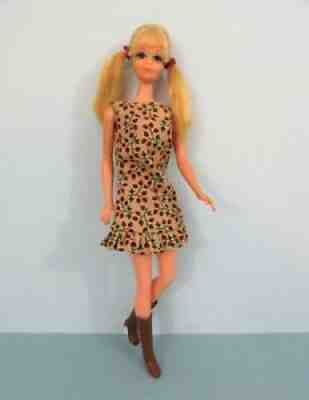 Vintage Barbie - MOD PJ DOLL TNT #1118 Rooted Lashes w BOOTS & OOAK SUN SHINER