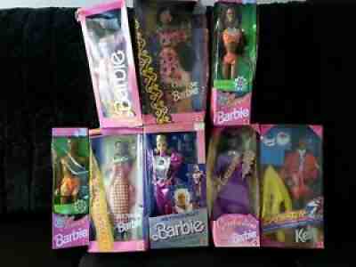 VINTAGE NIB ASTRONAUT BARBIE AND HER 7 FRIENDS