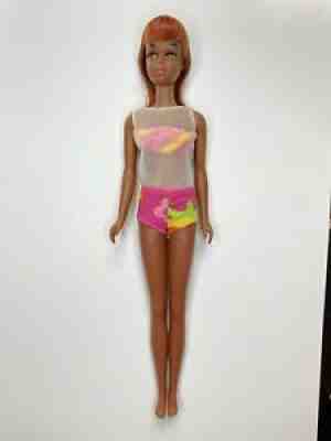 RARE VINTAGE BLACK FRANCIE TNT BARBIE DOLL 1967 1ST ED. *Rare Variation Swimsuit