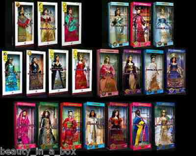 Princess Dolls of the World India French Court Incas Nile Greece Barbie Lot 21 G