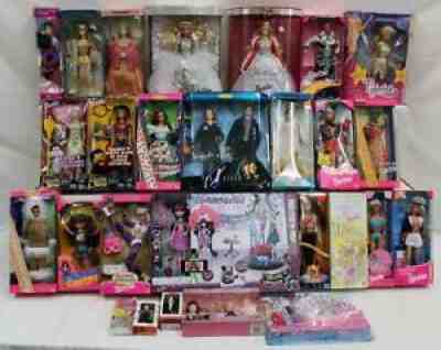 Barbie/Doll lot of 26: X Files, Western, Vikings, Greece, Disney & More NR
