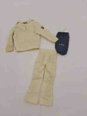 Vintage Barbie KEN SAILOR PANTS Bag SHIRT #796 (1963) Sailor Navy Uniform Vtg