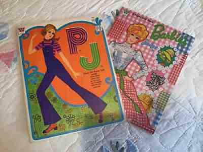 Original Vintage Mod Barbie, PJ, Yellowstone & Dusty paper-dolls