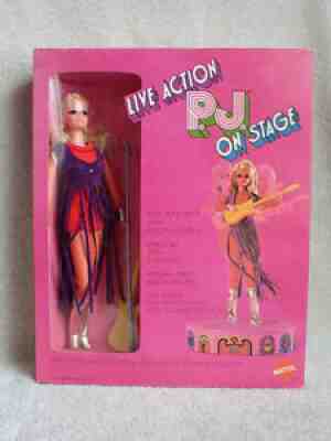 RARE 1970 NRFB Vintage Live Action Barbie PJ Doll On Stage