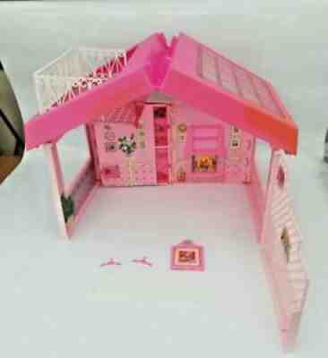 Vintage Barbie Magic House 1992 Mattel Retro Foldable Storage - Incomplete Boxed