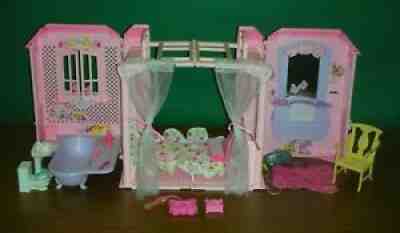 Barbie Magic Key Doll House Mattel 2000 All Sounds Tested , Folds Up, Key Works