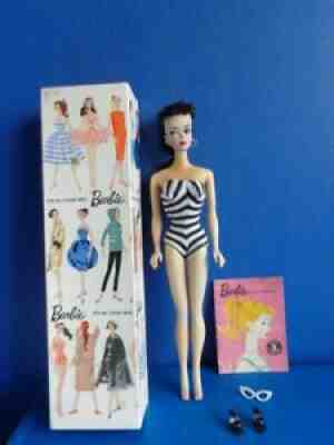 VINTAGE #1 BARBIE DOLL BRUNETTE- 1959