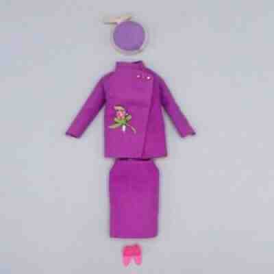 Japanese Exclusive vintage Barbie Purple suit fashion 2620 from 1967