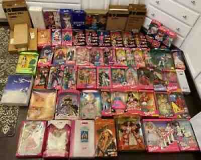Barbie Lot Vintage in Boxes (64 Total Authentic Mattel Dolls)