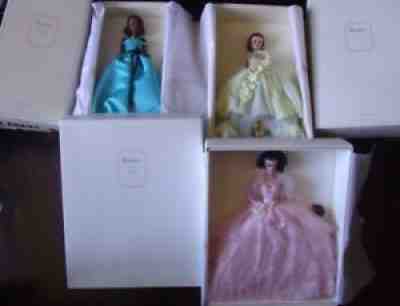 Lot of 3 Fashion Model Silkstone Barbie 2000 In the Pink - Ball GOWN - Gala Gown