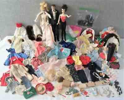 Vintage 1960's Barbie & Ken Doll Clothing Accessory Lot