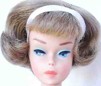 Ultra Rare Vintage Silver European Side Part American Girl Barbie Doll MINT