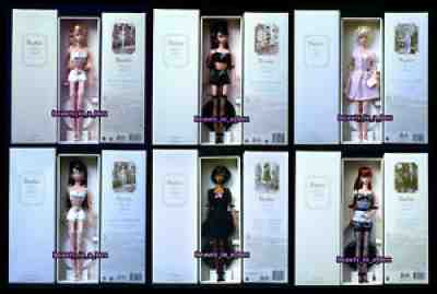 Lingerie Silkstone Fashion Model Collection 1 2 3 4 5 6 Barbie Full Set EXC Lot