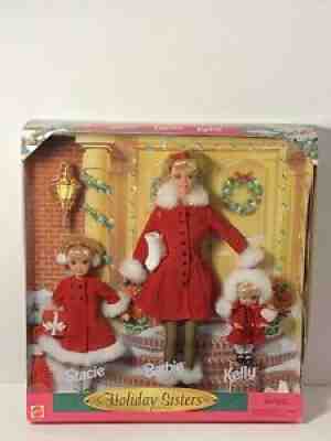 1999 Mattel Barbie HOLIDAY SISTERS Gift Set ~ Stacie Barbie & Kelly Dolls NEW