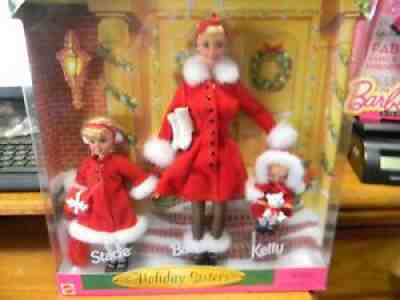 1999 Mattel Barbie HOLIDAY SISTERS Gift Set ~ Stacie Barbie & Kelly Dolls NRFB