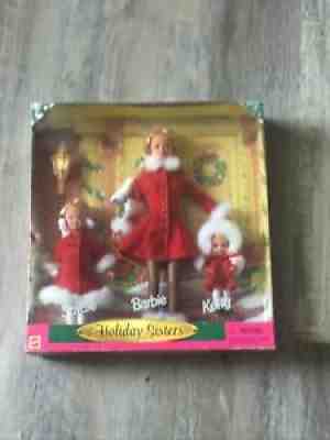 BARBIE HOLIDAY SISTERS Gift Set STACIE BARBIE KELLY DOLLS (1999) Christmas
