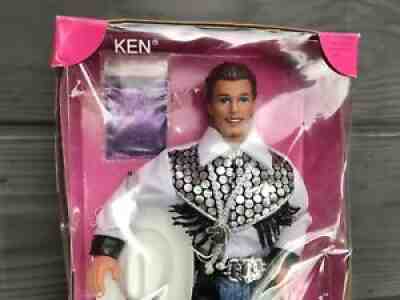Christmas Gift Vintage Barbie Ken Cowboy Doll Wild Western Stampin Boots Hat Toy