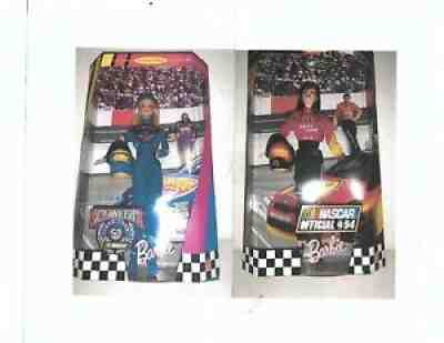 Nascar Barbie Dolls 1999 Elliott McDonalds-1998 50th Petty Lot of 2-CHRISTMAS