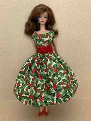 Handmade Dress Clothes FITS Reproduction Silkstone & Vintage Barbie Christmas