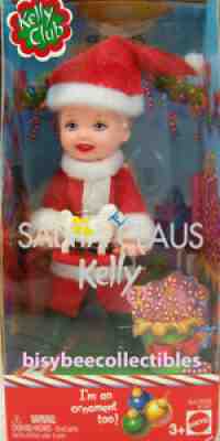 LFoK XMAS SANTA CLAUS KELLY Doll B1347 Barbie KELLY Club Tree Ornament 2003 NRFB