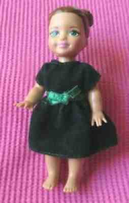 Barbie KELLY doll CHRISTMAS GREEN DRESS loving family Hispanic African American