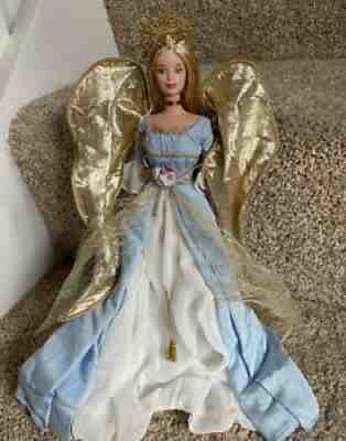 Angel of Peace Barbie Doll Collector Edition Mattel Vintage 90's Christmas Blue