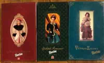 3- BARBIES Special Ed.: Holiday Memories, Victorian Elegance & Yuletide Romance