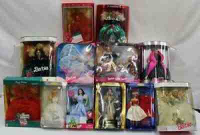 Barbie/Doll lot of 12: Holiday Sisters, Cleopatra, Dorothy, Wedding & More NR