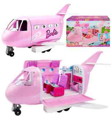 Mattel BARBIE Pink Passport Glamour Vacation Jet Airplane Plane (DMR53) NEW