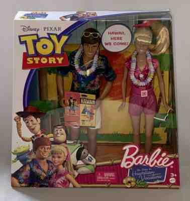 Rare 2010 TOY STORY Ken & Barbie as Seen in HAWAIIAN VACATION W1493 NRFB