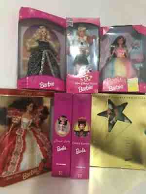 LOT of 7 Collectible Barbie Dolls - All New in Unopened Box