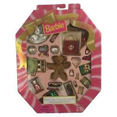 NIB Vintage Holiday Presents Gift Set Barbie Mattel Special Collection Accessory
