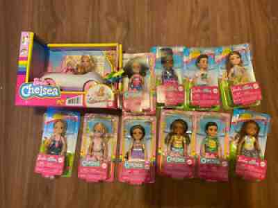 Barbie Chelsea Open-Top Unicorn Car & Sticker Sheet & Chelsea Club X10 Doll Â£99