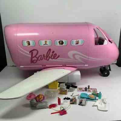 Mattel Barbie Pink Passport Glamour Vacation Jet Vtg Set Plane 1999 Accessories