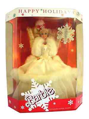 Happy Holidays Barbie Lot 5 Dolls MIB 1989 1990 1991 1993 1994