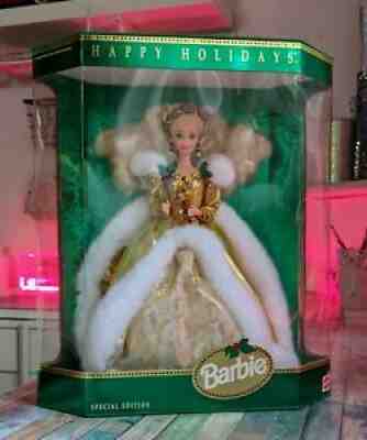 1994 Happy Holidays Barbie Special Edition NRFB - In Box, Vintage, USA Import