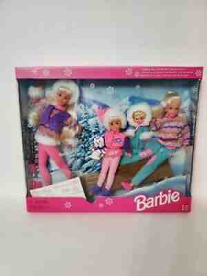 1995 Winter Holiday Barbie & Sisters Gift Set #15645 NRFB Skipper Stacie Kelly