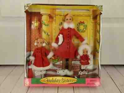 Vtg 1999 Holiday Sisters Barbie Dolls Gift Set â?? Barbie, Stacie & Kelly NRFB