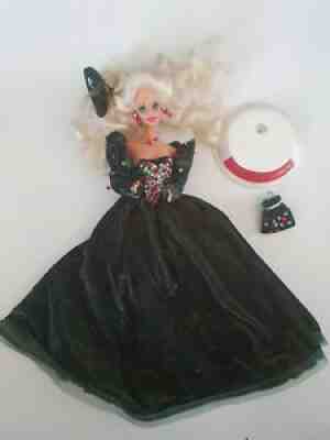 Happy Holidays 1991 Barbie Doll - Green Velvet Dress