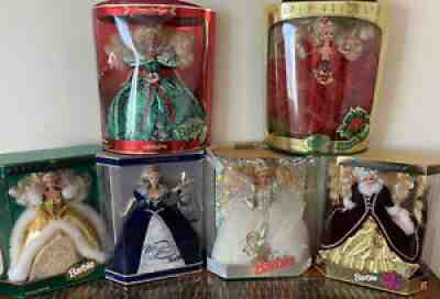 Happy Holiday Barbie Lot 2000 Millennium Princess 1994 1992 1996 1993 1995