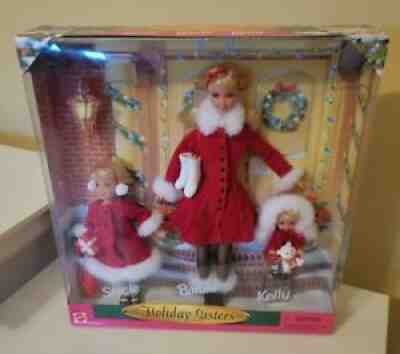 1999 Mattel Barbie HOLIDAY SISTERS Gift Set ~ Stacie Barbie & Kelly Dolls NRFB