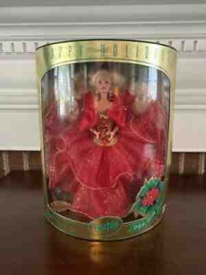 1993 Happy Holidays Blonde Barbie Doll Special Edition