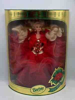 Mattel 1993 Happy Holiday Christmas Barbie Doll Figure New Special Edition Box