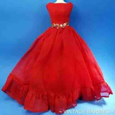 MOST RARE Barbie Doll Junior Prom #1614 Dress Fabric Variation ~ Vintage 1960's